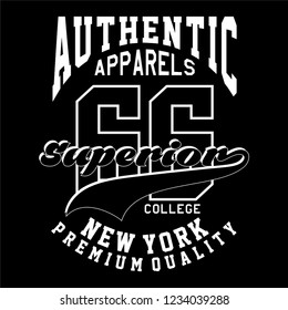 graphic Authentic for shirt and print