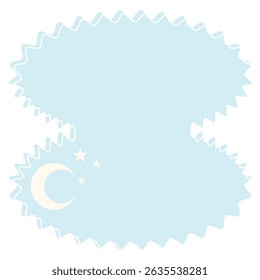 Gráfico Baby Speech Bubble Soft Colorido ícone de pano de fundo. Silhueta de símbolo de sonho infantil pastel. Caixa De Texto De Conversa De Caixa De Diálogo Simples Desenhada Forma De Modelo Em Branco Vazia.