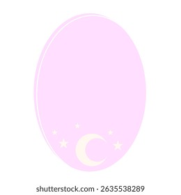 Graphic Baby Speech Bubble Soft Colored Backdrop Icon. Pastel Childish Dreamy Symbol Silhouette. Drawn Simple Dialogue Conversation Text Box Empty Blank Template Shape.