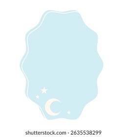 Gráfico Baby Speech Bubble Soft Colorido ícone de pano de fundo. Silhueta de símbolo de sonho infantil pastel. Caixa De Texto De Conversa De Caixa De Diálogo Simples Desenhada Forma De Modelo Em Branco Vazia.