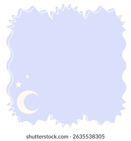 Gráfico Baby Speech Bubble Soft Colorido ícone de pano de fundo. Silhueta de símbolo de sonho infantil pastel. Caixa De Texto De Conversa De Caixa De Diálogo Simples Desenhada Forma De Modelo Em Branco Vazia.