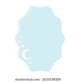 Gráfico Baby Speech Bubble Soft Colorido ícone de pano de fundo. Silhueta de símbolo de sonho infantil pastel. Caixa De Texto De Conversa De Caixa De Diálogo Simples Desenhada Forma De Modelo Em Branco Vazia.
