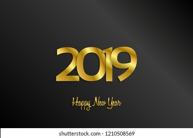 Graphic background for the arrival of the new year - 2019