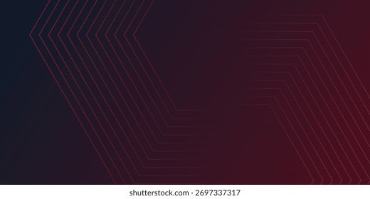 Graphic Background blue and red gradient background with glowing geometric lines. trendy