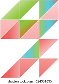 Graphic Background Pink & Green