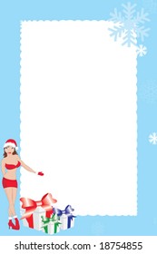 Graphic background with a place for a photo
