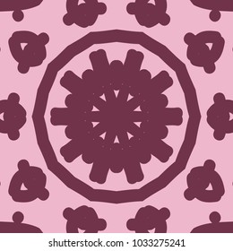 graphic background, square pattern with floral geometric ornament. illustration. for Bandanna fabric print, neck scarf or rug. vector illustration