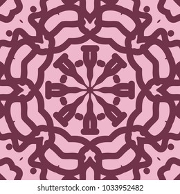 graphic background, square pattern with floral geometric ornament. illustration. for Bandanna fabric print, neck scarf or rug. vector illustration