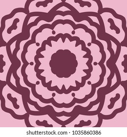 graphic background, square pattern with floral geometric ornament. illustration. for Bandanna fabric print, neck scarf or rug. vector illustration