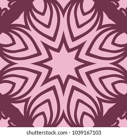 graphic background, square pattern with floral geometric ornament. illustration. for Bandanna fabric print, neck scarf or rug. vector illustration