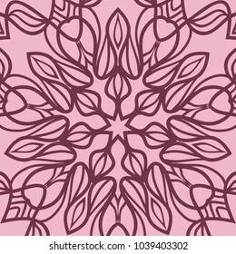 graphic background, square pattern with floral geometric ornament. illustration. for Bandanna fabric print, neck scarf or rug. vector illustration
