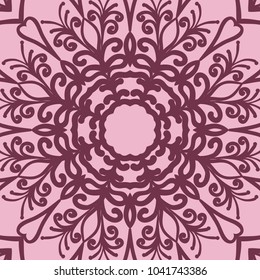 graphic background, square pattern with floral geometric ornament. illustration. for Bandanna fabric print, neck scarf or rug. vector illustration