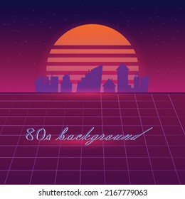 Graphic background, style, 80s, sun