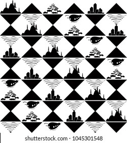 A graphic background theme a surrounding world around us