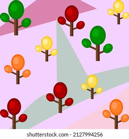 graphic background with tree design
