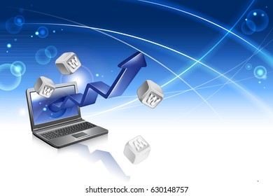 graphic background_ A fast-changing network world