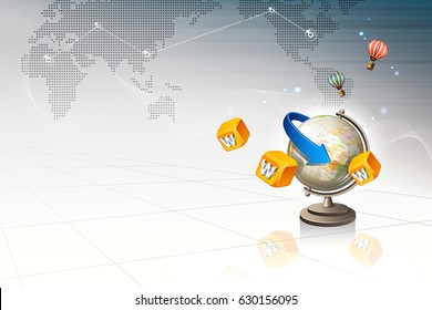 graphic background_Global Internet 
