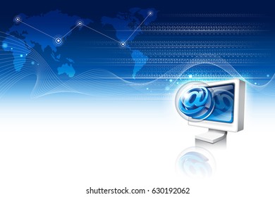 graphic background_Internet of global age