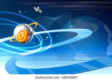 graphic background_Large and vast network