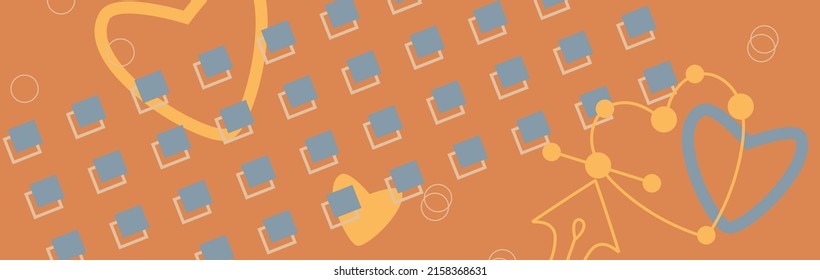 Graphic banner background of geometric shapes
