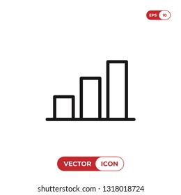 Graphic bar chart icon