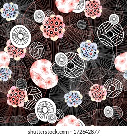 graphic beautiful abstract seamless pattern  