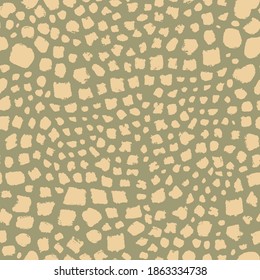 Animales gráficos de color beige sin fisuras. Ilustración vectorial. Gráficos manuales. Adecuado para decorar varias superficies.