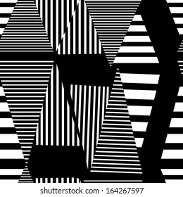 graphic black and white geometric pattern