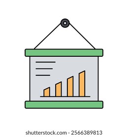 Graphic Board icon with white background vector stock illustration