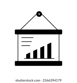 Graphic Board icon with white background vector stock illustration