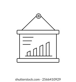 Graphic Board icon with white background vector stock illustration