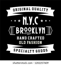 graphic brooklyn for shirt and print