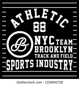 graphic Brooklyn for shirt and print