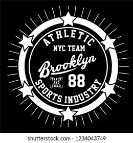 graphic Brooklyn for shirt and print