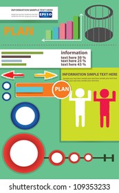 Graphic business for text,Vector