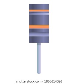 Graphic capacitor icon. Cartoon of graphic capacitor vector icon for web design isolated on white background