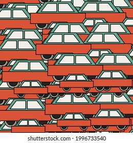 Graphic car pattern for your design and background