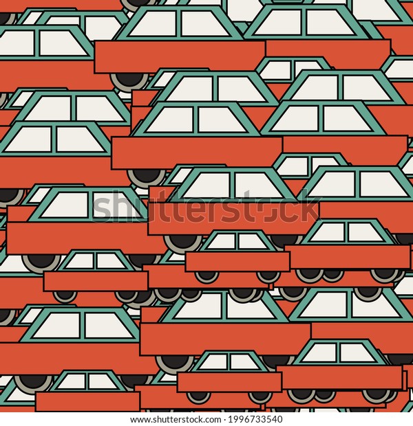 Graphic car\
pattern for your design and\
background