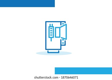 Icono de tarjeta gráfica, iconos de línea plana de Dispositivos establecen ilustraciones vectoriales. Accesorios para equipos Esquema de señales mínimas para el almacén electrónico. Píxel perfecto