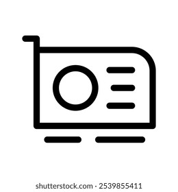 Ilustración de diseño de símbolo de Vector de icono de tarjeta gráfica