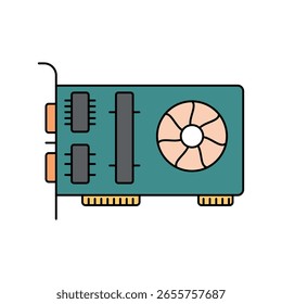 ícone de placa gráfica com fundo branco vetor ilustração stock