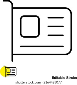 Vektorliniensymbol der Grafikkarte