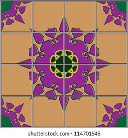 graphic ceramic tile