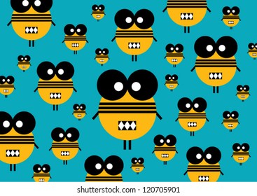 Graphic characters bee