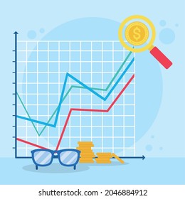gráfico gráfico gráfico e ilustración de auditoría