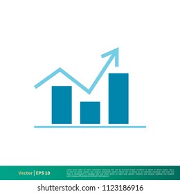 Graphic Chart Finance, Stock Exchange Icon Vector Logo Template Illustration Design. Vector EPS 10.