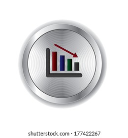 graphic chart on round metal