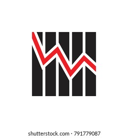 graphic chart symbol logo vector