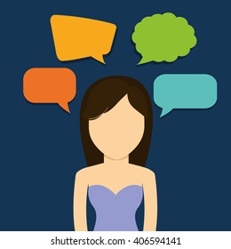 Graphic of Chat design, editable vector