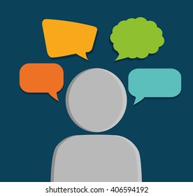 Graphic of Chat design, editable vector